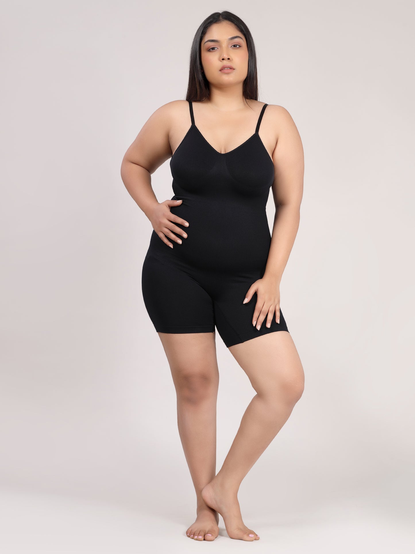 Open Back Mid Thigh Bodysuit