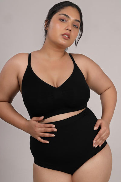 Seamless V-neck Bralette